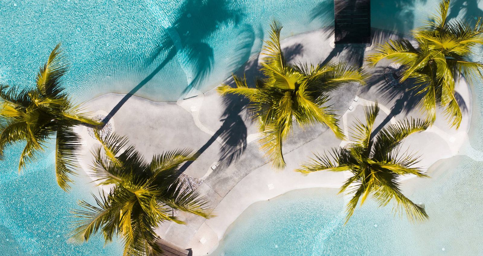 une immense piscine de type lagon